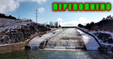 Сбросы воды начаты на Симферопольском водохранилище